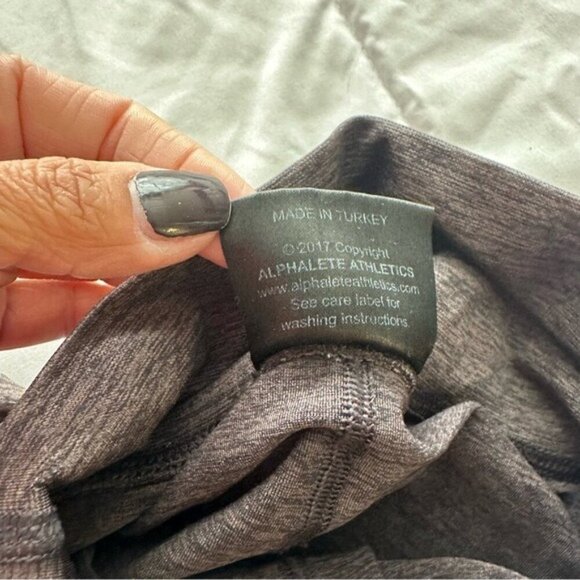 Alphalete R6 Revival Leggings. Small. Charcoal Gray - Picture 9 of 12